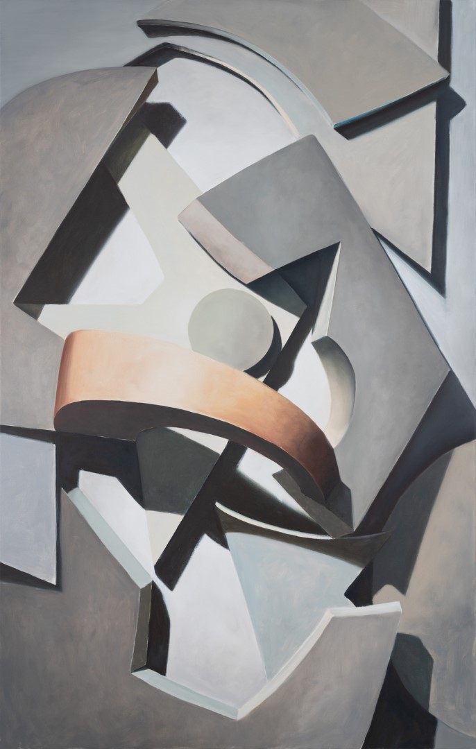 Compositie nr. 3 (2019), 200 x 127 cm, oil on linen